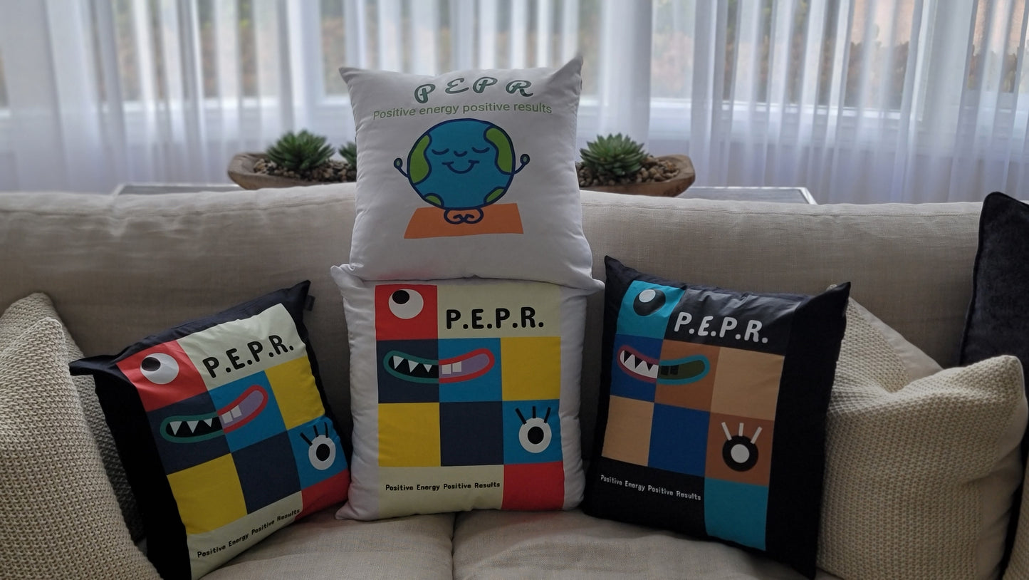 POSITIVE ENERGY = POSITIVE RESULTS #PEPR PILLOWS